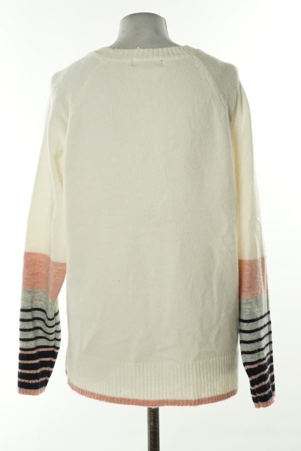 Sweter biały gwiazda - F&F zdjęcie 2