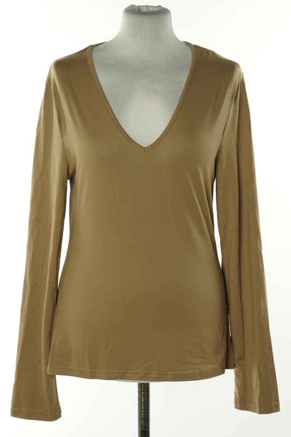 Bluzka karmelowa gładka - SHEIN zdjęcie 1