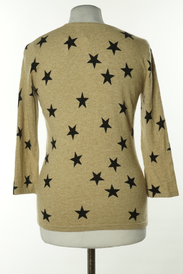 Kardigan beżowy w gwiazdki(20%ANGORA)(10%WEŁNA) - CLEMENTS RIBEIRO zdjęcie 2
