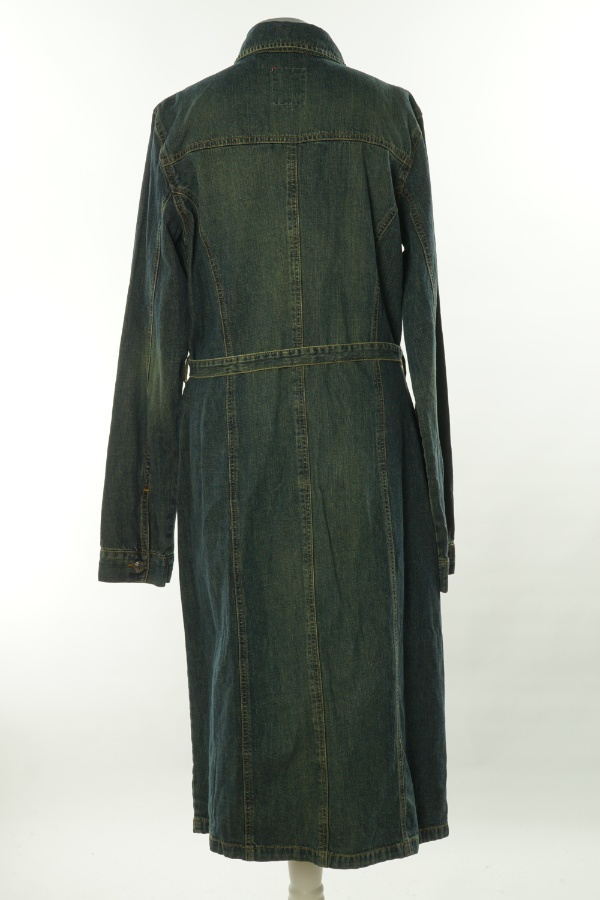 Sukienka niebieska jeansowa z paskiem - ONLY zdjęcie 2