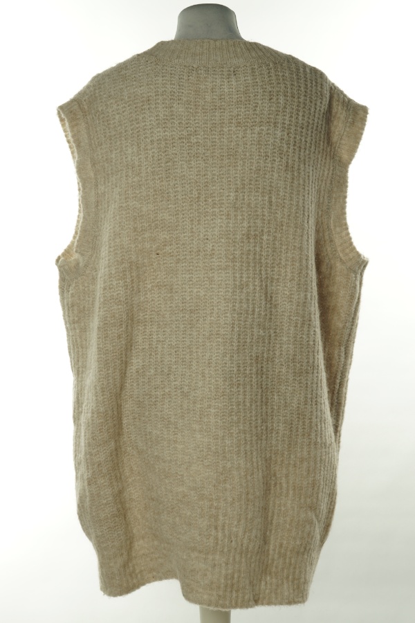 Kamizelka beżowa sweterkowa - DUNNES zdjęcie 2