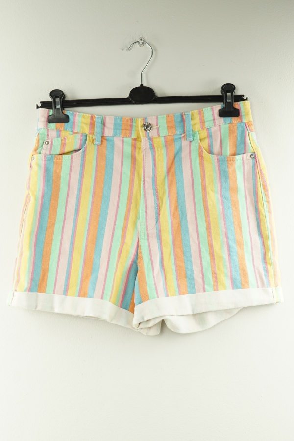 Spodenki jeansowe w kolorowe paski - PRIMARK zdjęcie 1