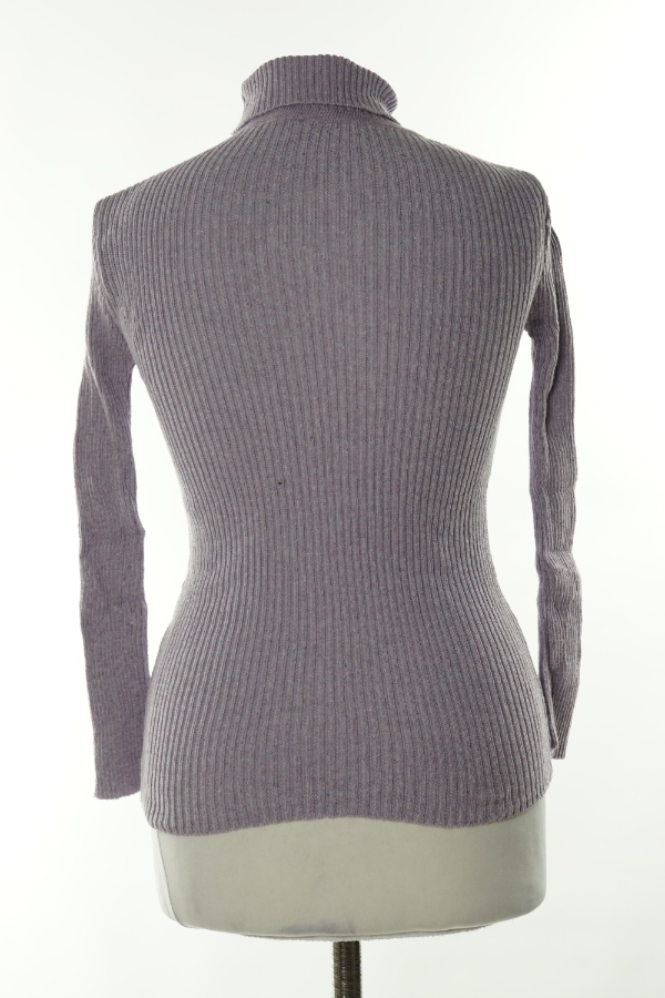 Sweter fioletowy golf - BRAK METKI Z NAZWĄ PRODUCENTA zdjęcie 2