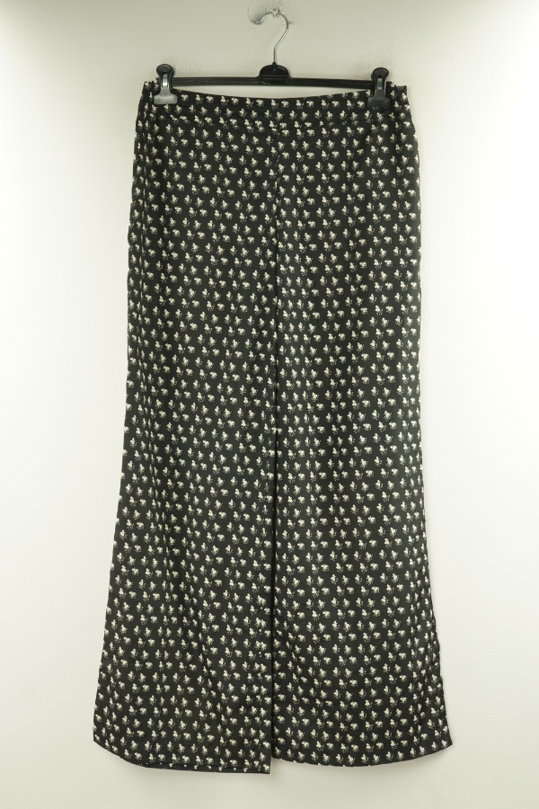 Spodnie czarne w biały wzorek - NEXT zdjęcie 1