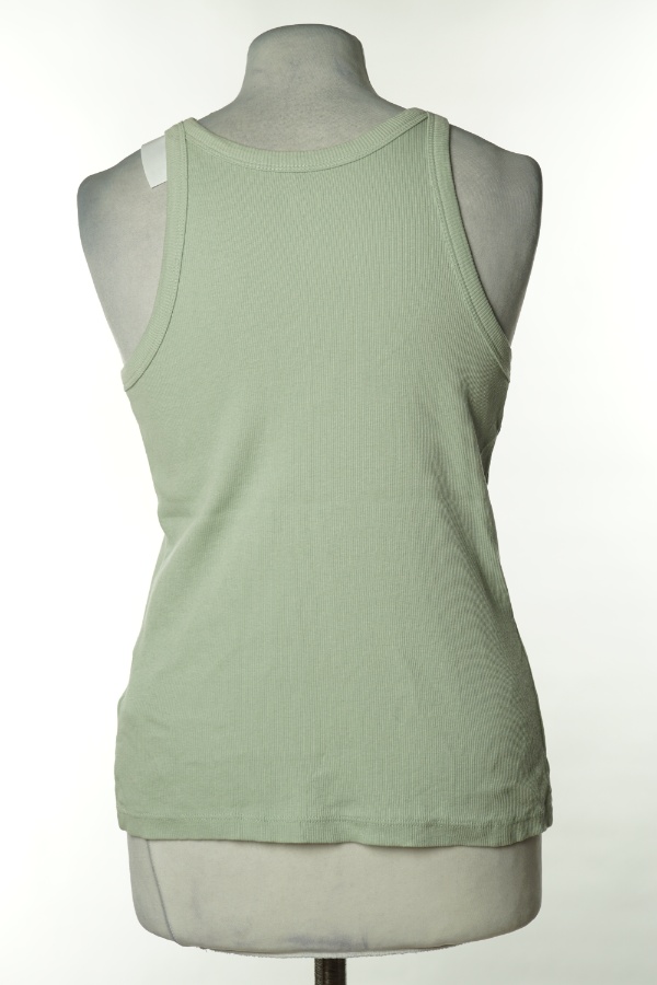 Koszulka zielona prążkowana - 157 zdjęcie 2