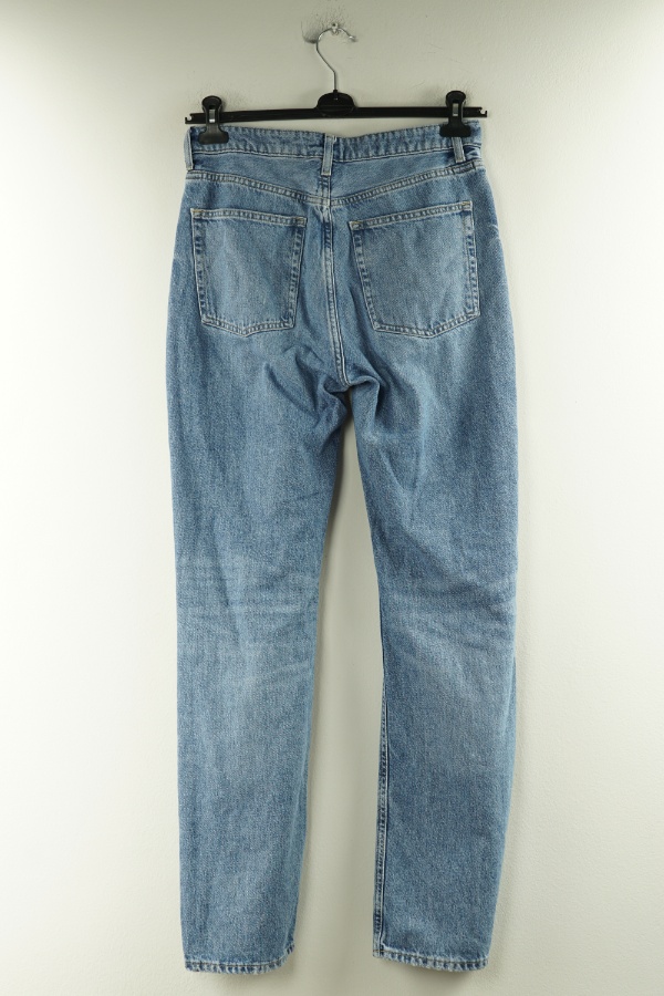 Spodnie niebieskie jeansowe z dziurami - H&M zdjęcie 2