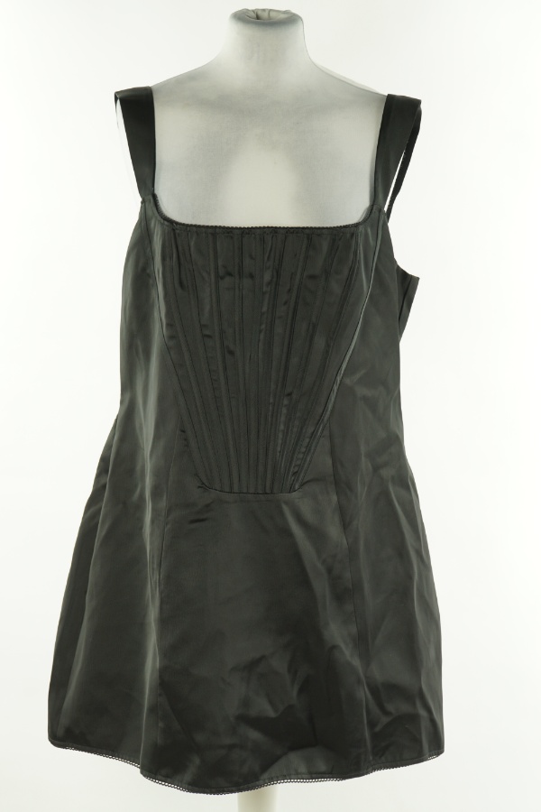 Sukienka czarna na ramiączkach - PRETTYLITTLETHING zdjęcie 1