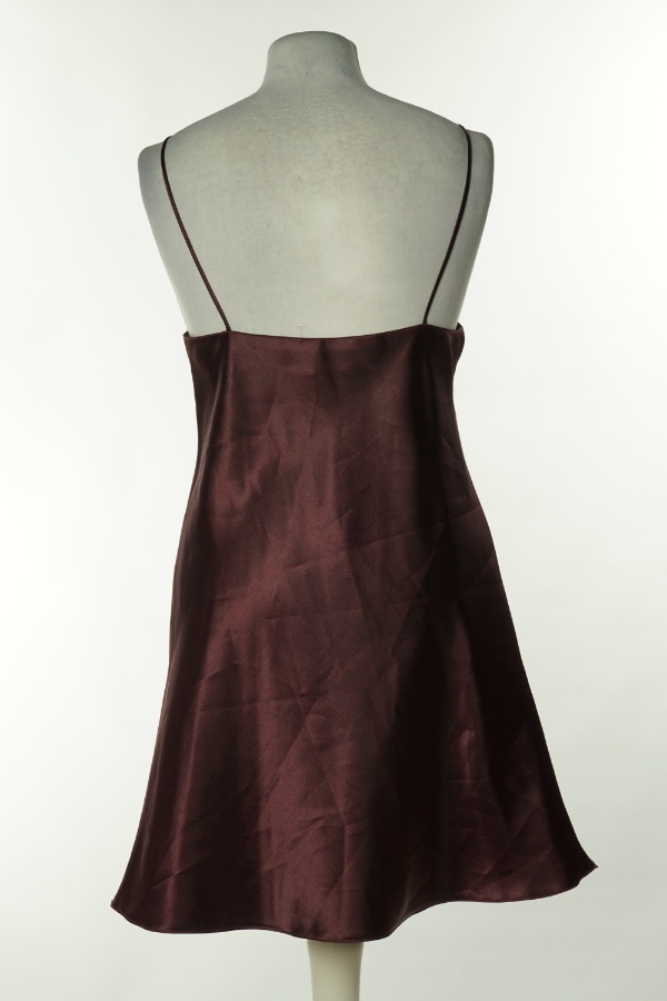 Koszula nocna bordowa - BRAK METKI Z NAZWĄ PRODUCENTA zdjęcie 2