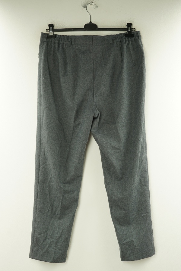 Spodnie szare z szerokimi nogawkami z kantem zdjęcie 2