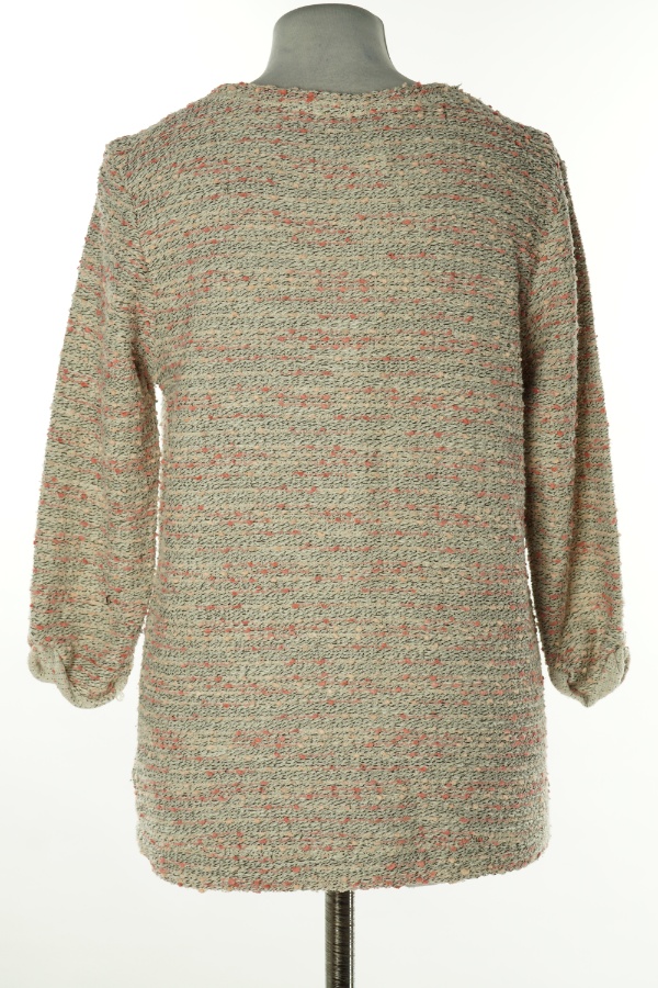 Sweter szary w różowe kropki, H&M - H&M zdjęcie 2