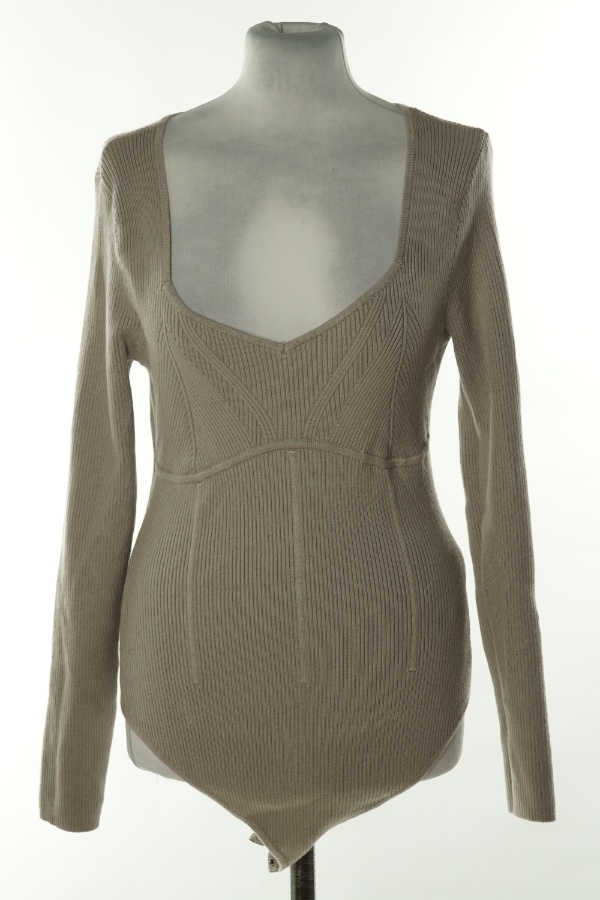 Body beżowe prążkowane - ABERCROMBIE & FITCH zdjęcie 1