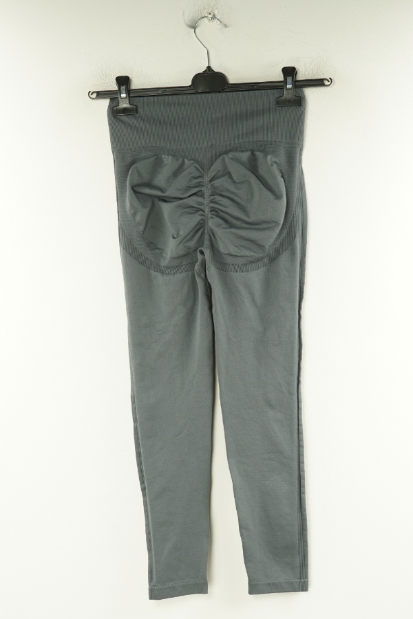 Legginsy szare - BRAK METKI Z NAZWĄ PRODUCENTA zdjęcie 2