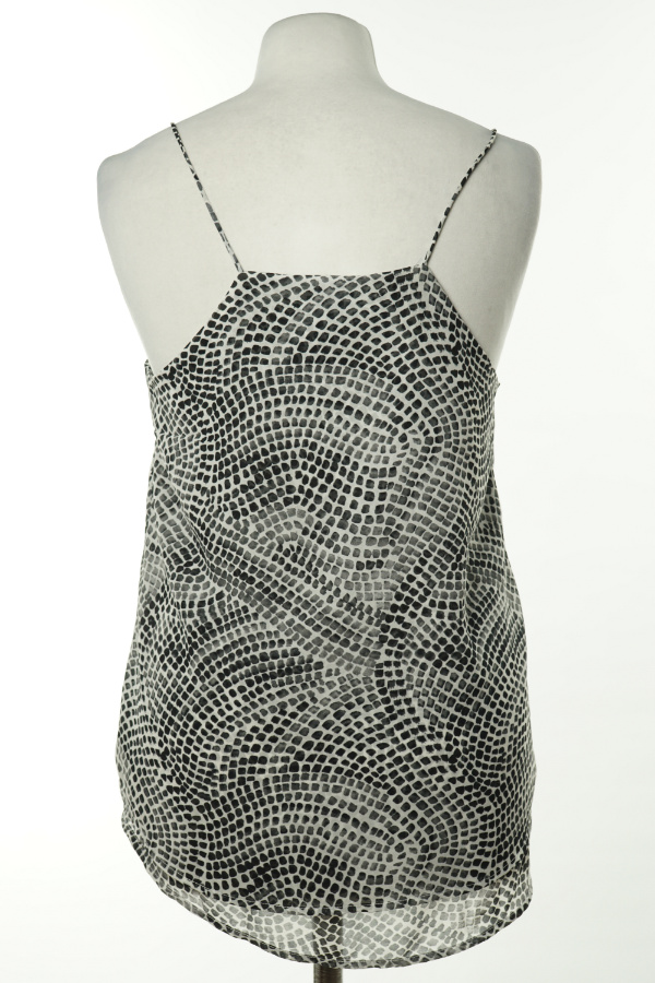 Bluzka biała w czarne ciapki H&M - H&M zdjęcie 2