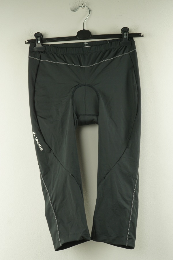 Legginsy rowerowe z wkładką czarne - VAUDE zdjęcie 1
