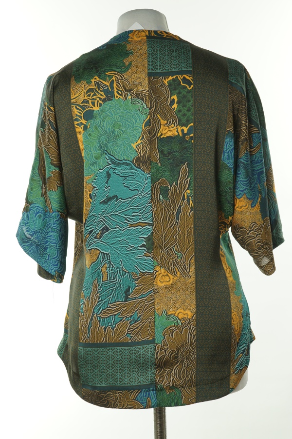 Bluzka niebiesko-zielona wzorzysta - RIVER ISLAND zdjęcie 2