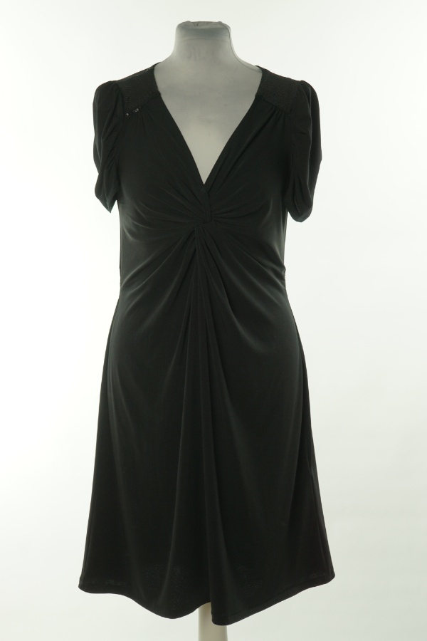 Sukienka czarna z cekinową wstawką - WALLIS zdjęcie 1