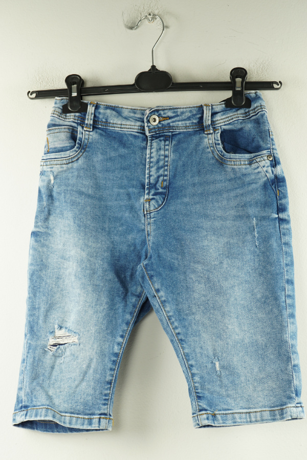 Krótkie spodenki niebieskie jeansowe - PRIMARK zdjęcie 1