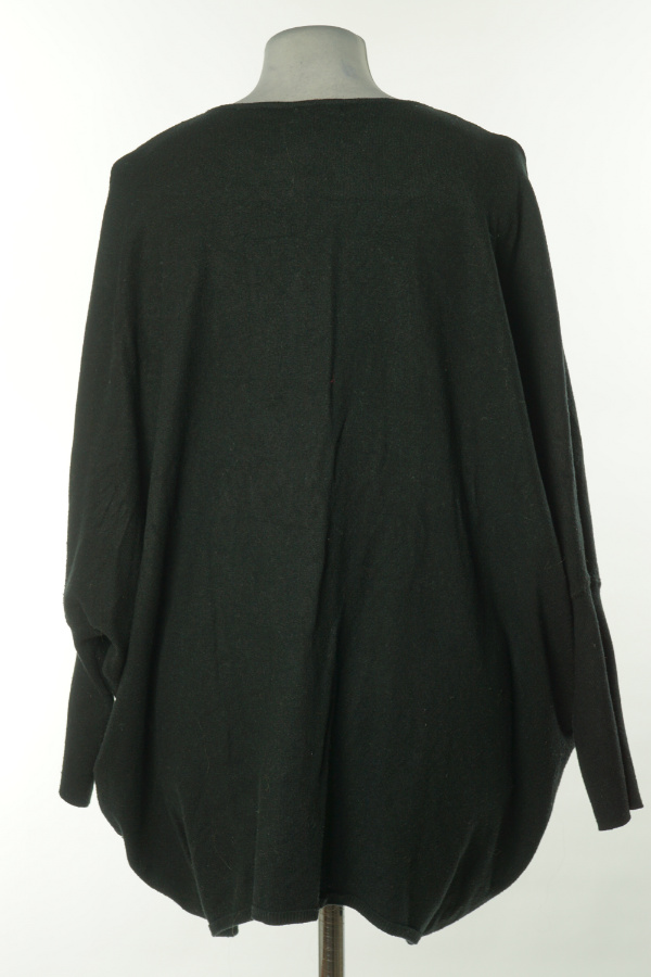 Sweter czarny w serca - ENZORIA zdjęcie 2