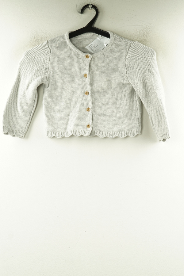 Sweter szary zapinany na guziki - GEORGE zdjęcie 1