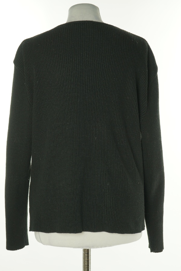 Kardigan czarny prążkowany - OUR BEST BASIC zdjęcie 2