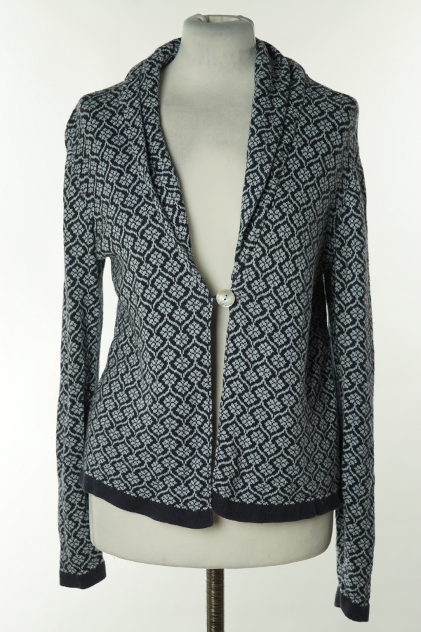 Kardigan granatowo - niebieski - BRAK METKI Z NAZWĄ PRODUCENTA zdjęcie 1