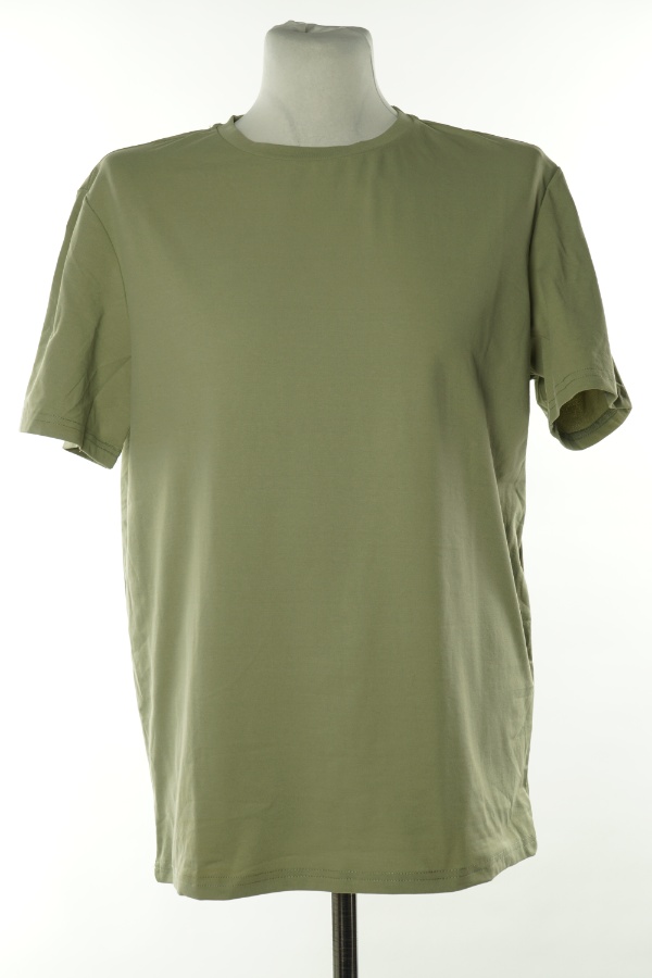 Koszulka oliwkowa gładka - MANFINITY zdjęcie 1