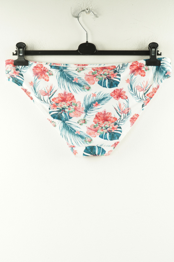 Dół od kostiumu kapielowego biały w różowe kwiatki - HUNKEMOLLER zdjęcie 2