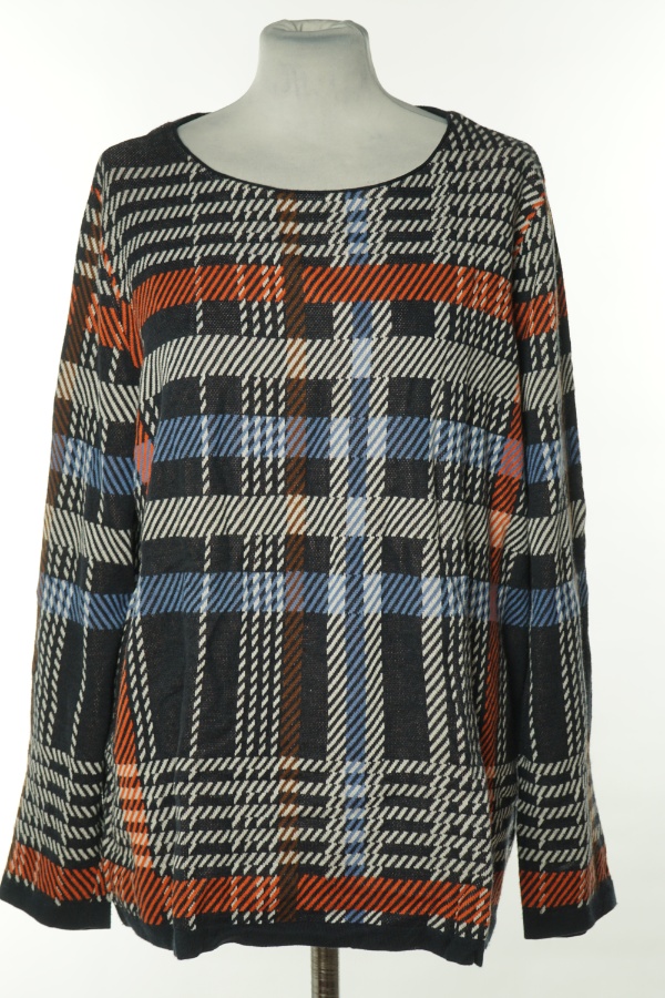 Sweter kolorowy kraciasty - BONITA zdjęcie 1