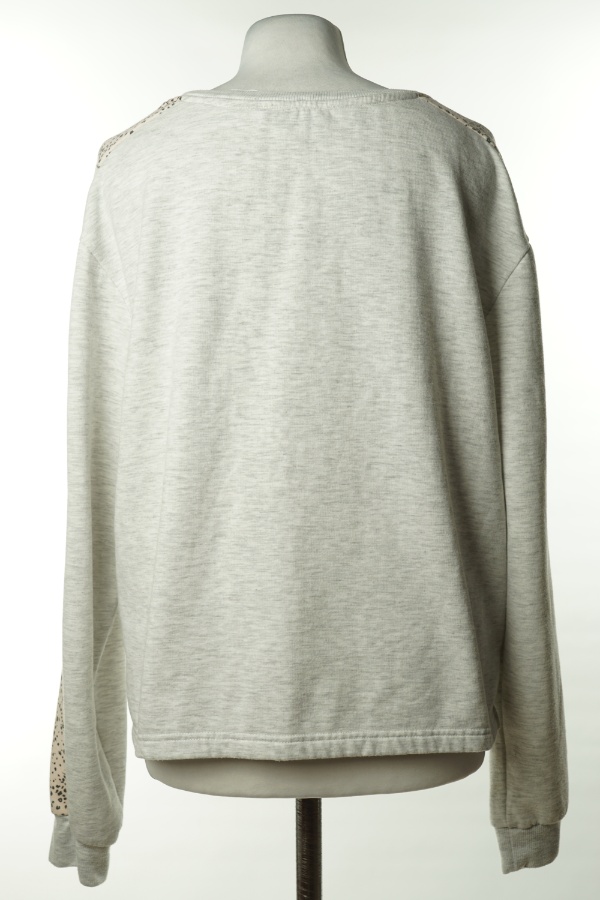 Bluza szara z lampasem - NEW LOOK zdjęcie 2
