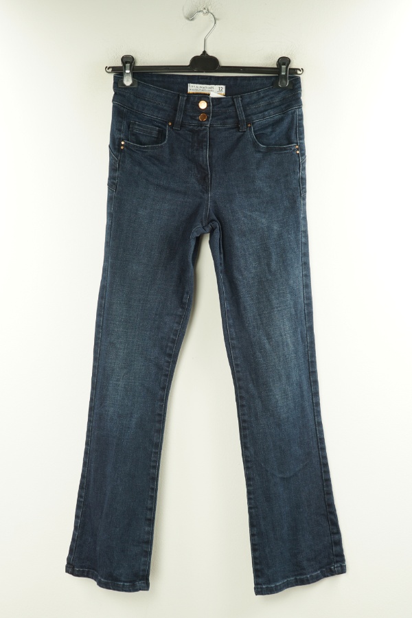 Spodnie ciemnoniebieskie jeansowe - NEXT zdjęcie 1