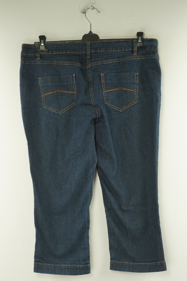 Spodnie 3/4 granatowe jeansowe - GEORGE zdjęcie 2