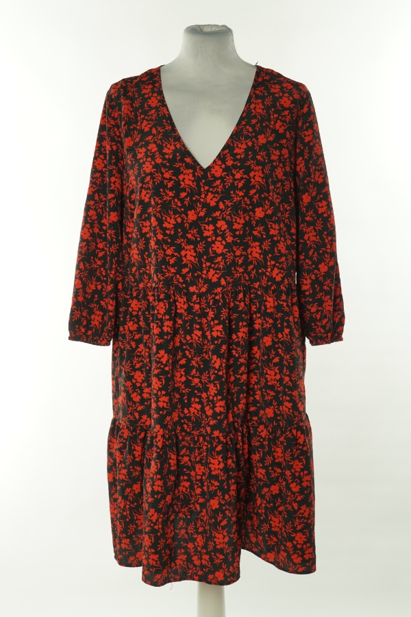Sukienka czarna w czerwone kwiatki, PRIMARK - PRIMARK zdjęcie 1