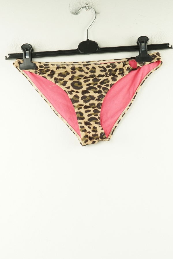Dół od bikini brązowy w cętki - H&M zdjęcie 1