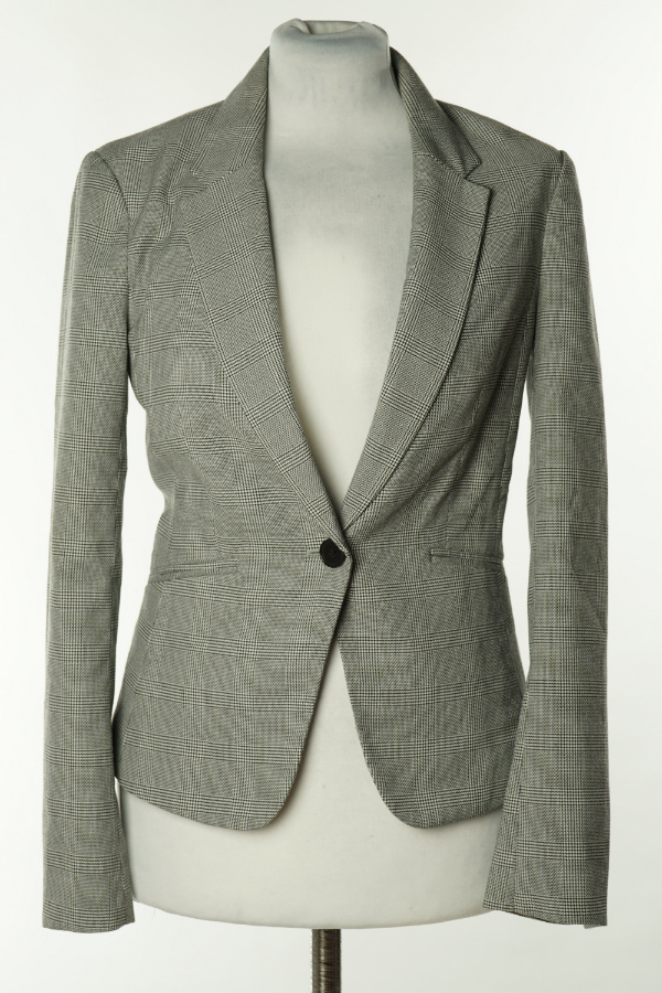 Marynarka szara kratka - H&M zdjęcie 1