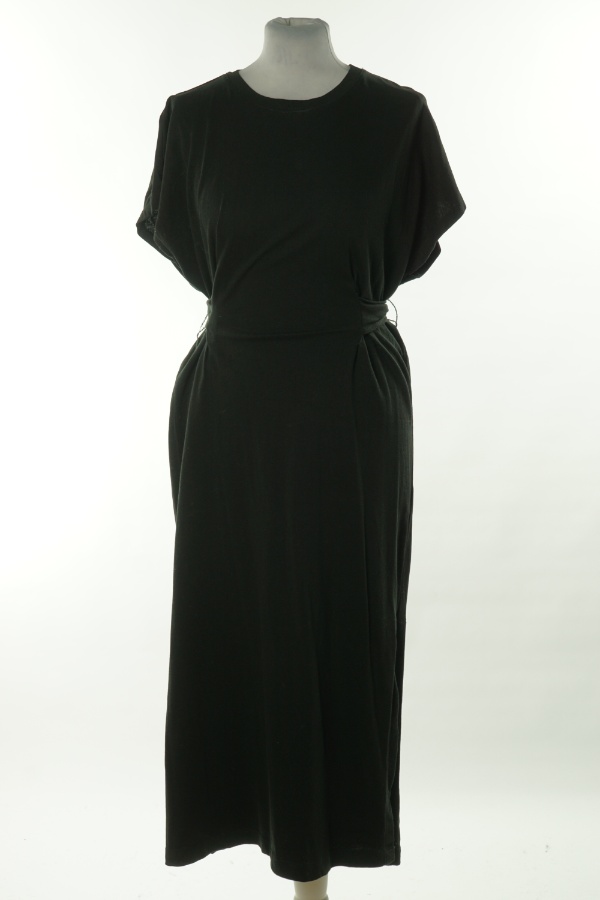 Sukienka czarna z paskiem, ZARA - ZARA zdjęcie 1