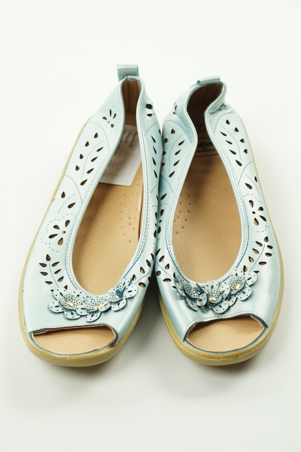 Buty niebieskie ażurowe - COTTON TRADERS zdjęcie 2