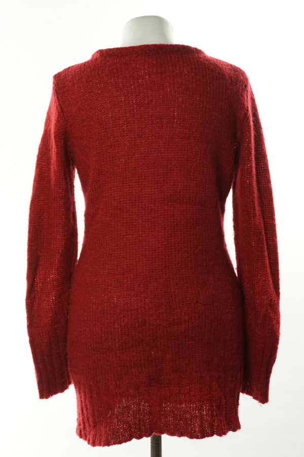 Sweter ciemno czerwony (30% Moher) - H&M zdjęcie 2