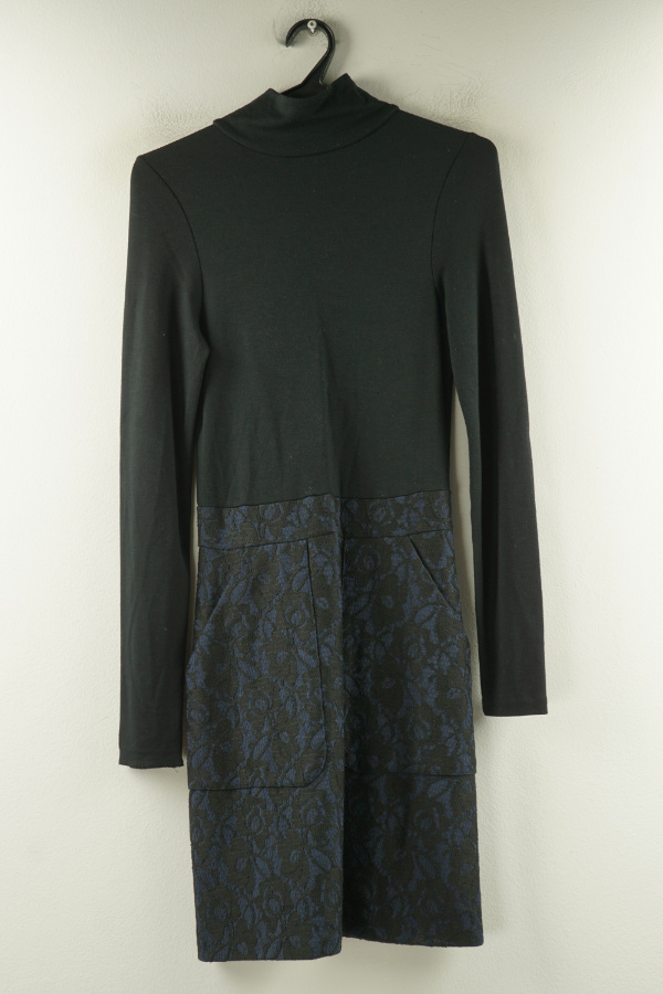 Sukienka czarna z kieszeniami - FRENCH CONNECTION zdjęcie 1