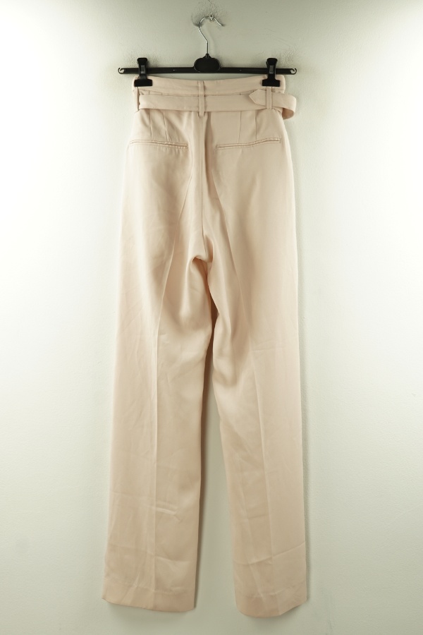 Spodnie beżowe materiałowe z wysokim stanem - WHYRED zdjęcie 2