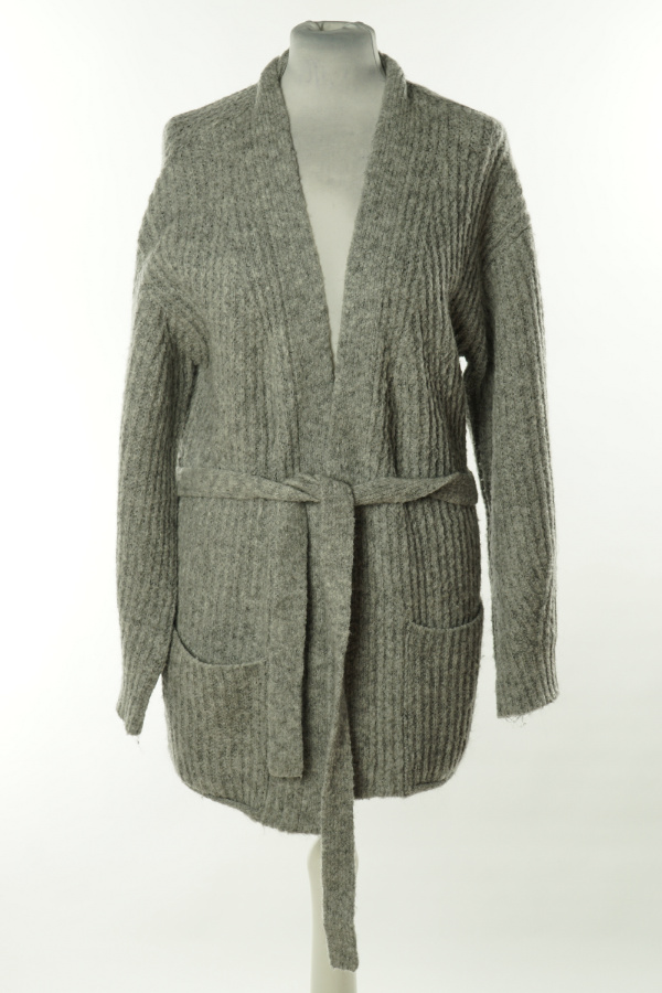 Narzutka szara sweterkowa z paskiem - PRIMARK zdjęcie 1