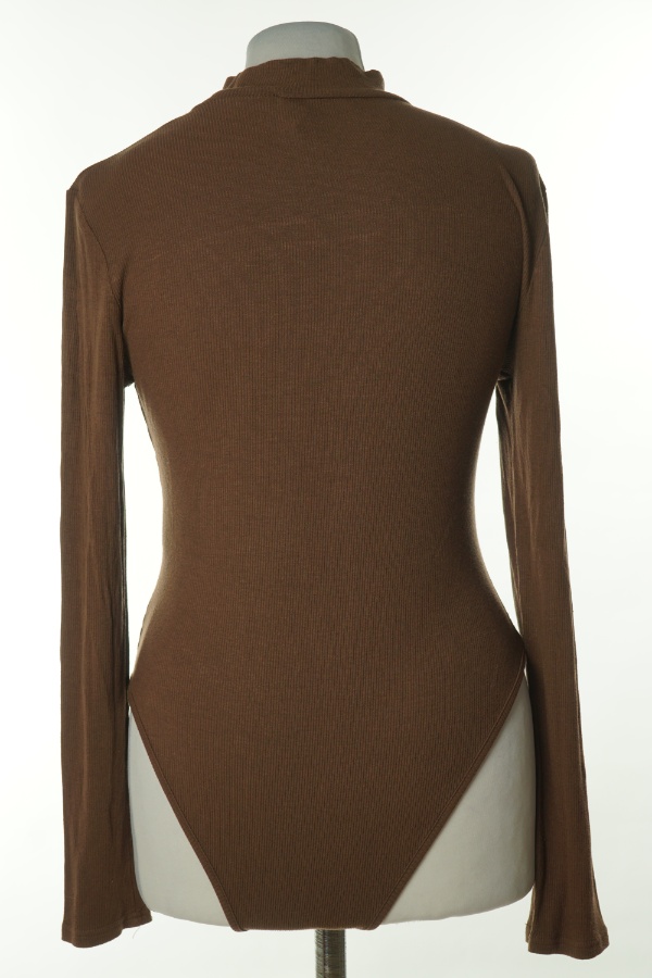 Body brązowe prążkowane - SHEIN zdjęcie 2