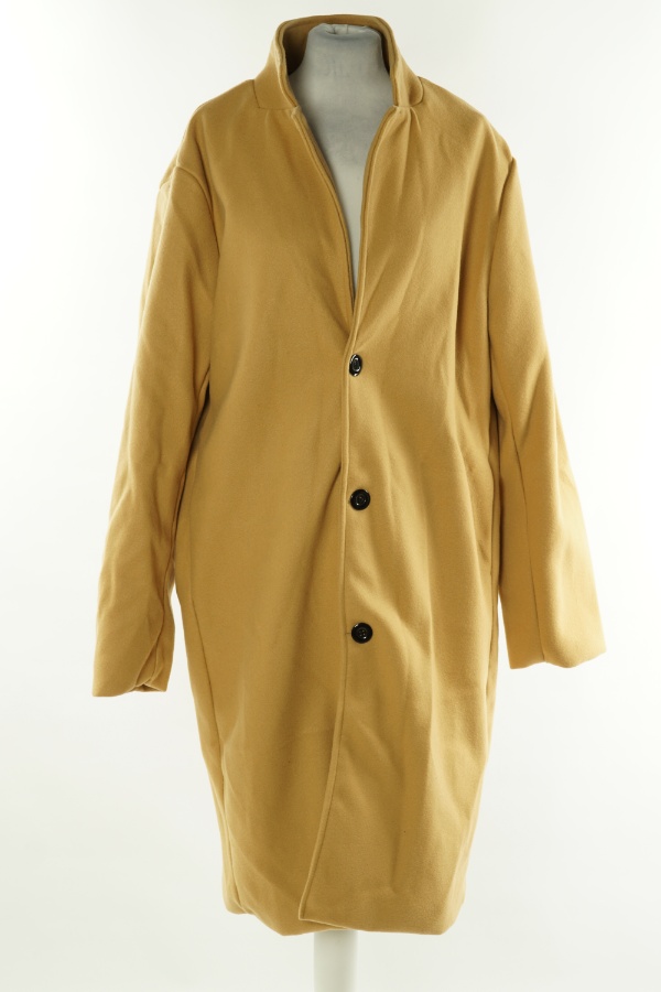 Płaszcz żółty - BRAK METKI Z NAZWĄ PRODUCENTA zdjęcie 1