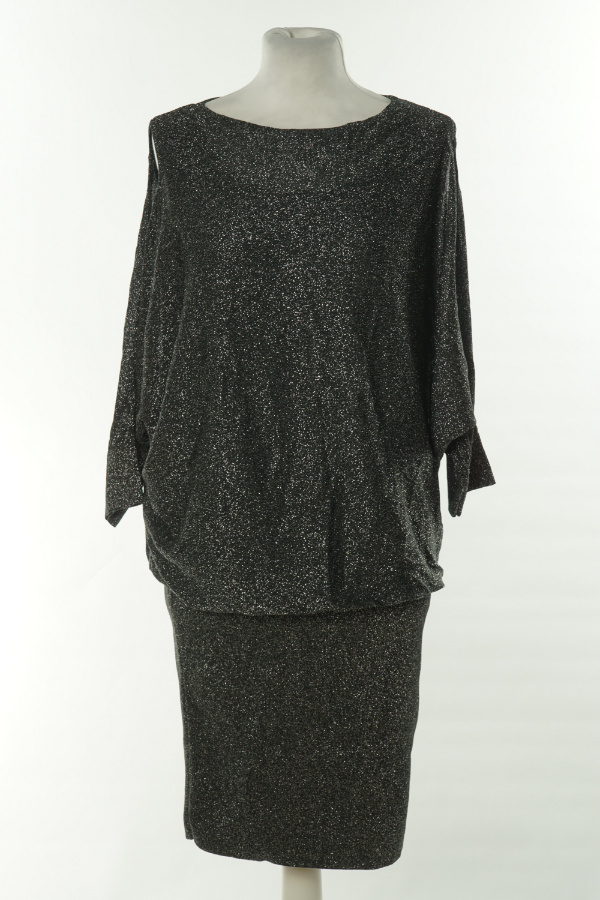 Sukienka czarna ze srebrną nitką - PHASE EIGHT zdjęcie 1