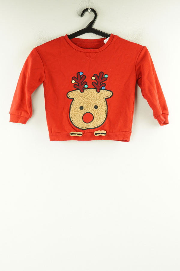 Bluza czerwona renifer - PRIMARK zdjęcie 1