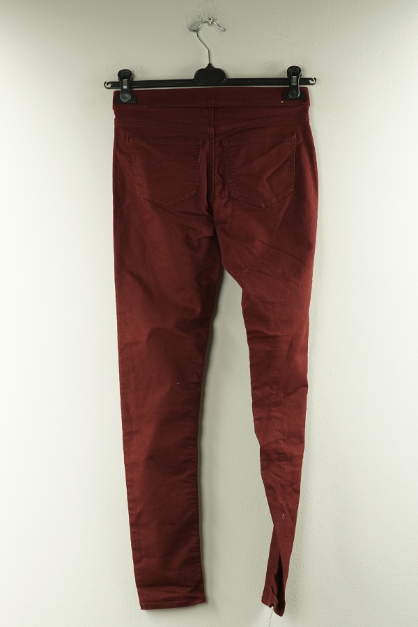 Spodnie bordowe jeansowe H&M - H&M zdjęcie 2