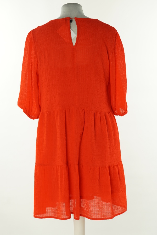 Sukienka czerwona baby doll, H&M - H&M zdjęcie 2