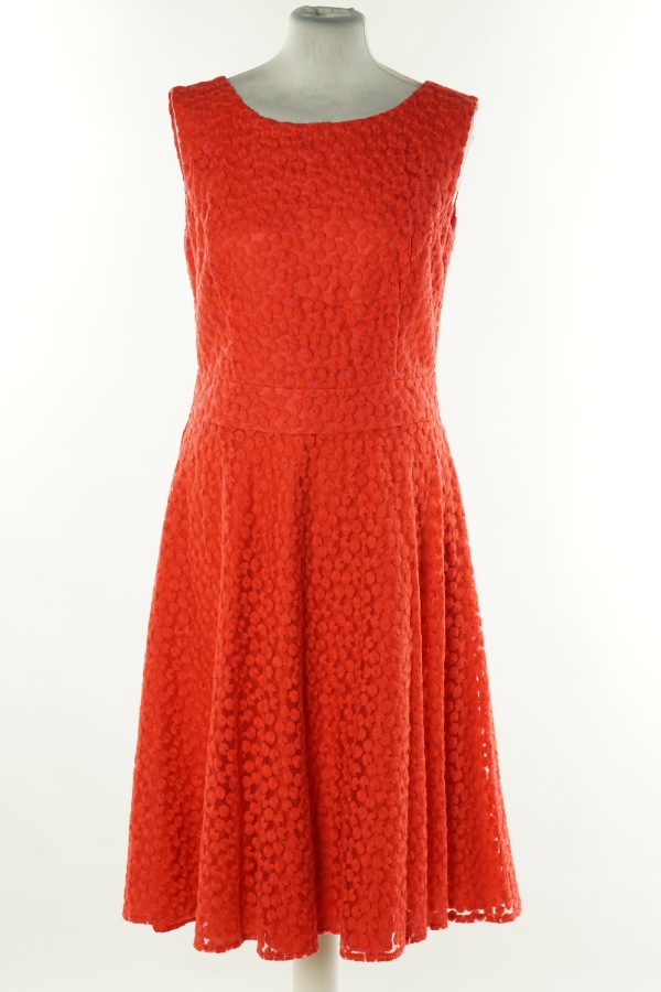 Sukienka czerwona wzorzysta - DAISY MAY zdjęcie 1