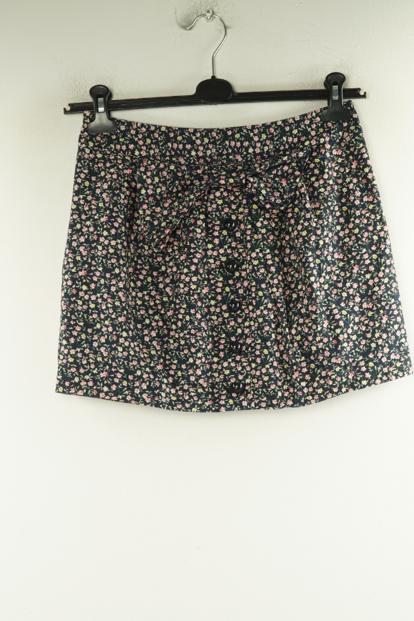 Spódnica granatowa w kwiatki - TOPSHOP zdjęcie 1