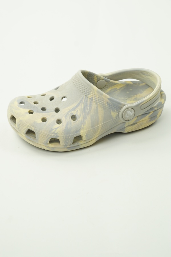 Klapki szaro-beżowe, CROCS - CROCS zdjęcie 1