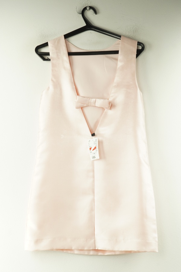 Sukienka różowa z kokardką z tyłu - H&M zdjęcie 2